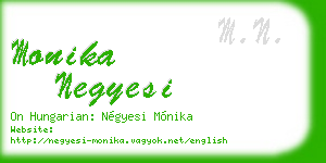 monika negyesi business card
